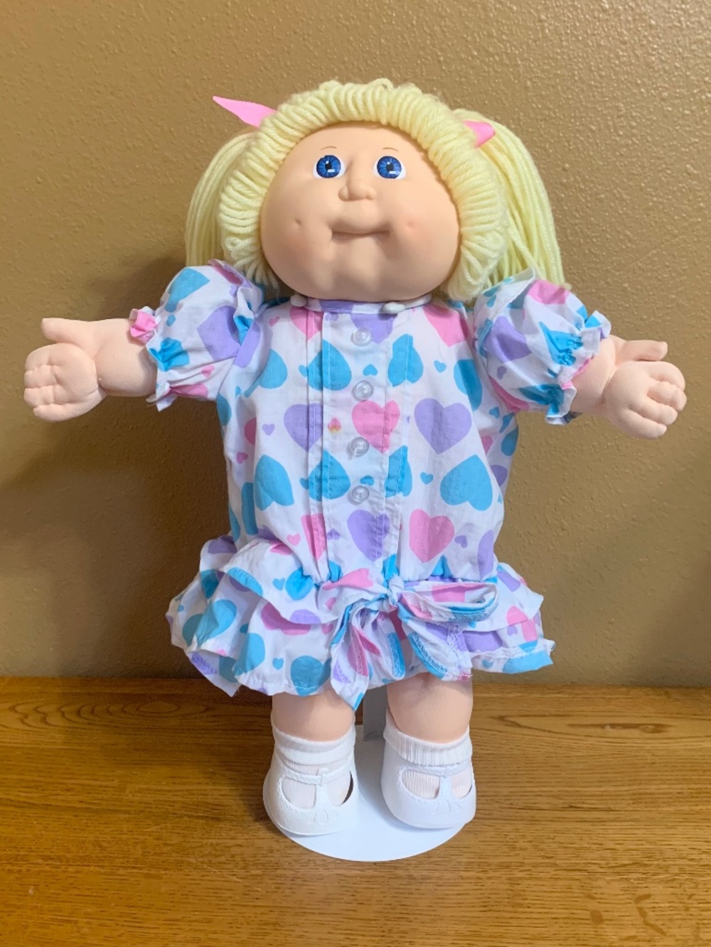 Vintage Cabbage Patch Kids Doll HM10 Girl In HTF Heart Dress